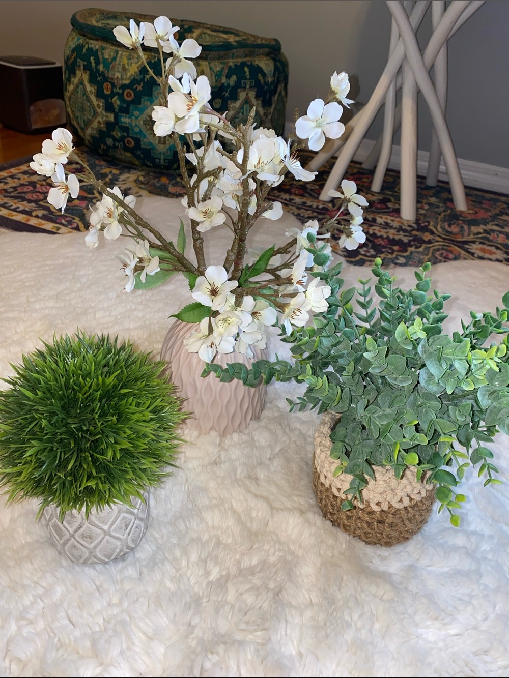 Bundle of 3 Decorative Faux Florals